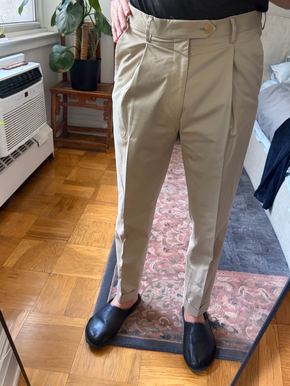 Todd Snyder Tan Pleated Chino Pants